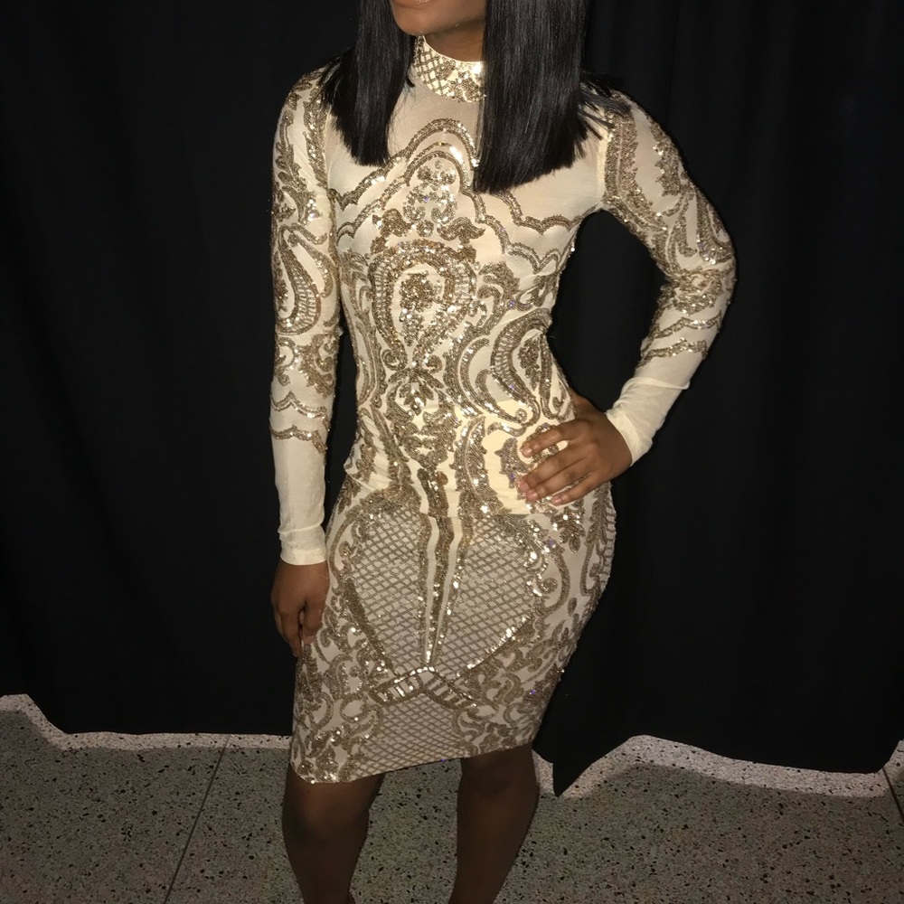 Rose gold homecoming dress